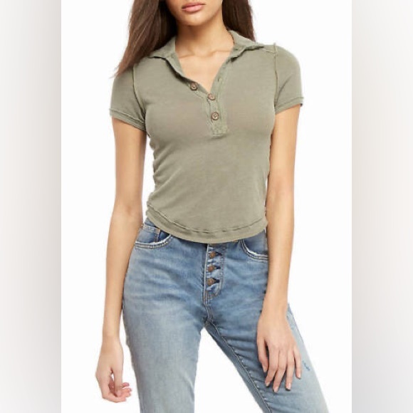 NEW Free People Poppy Polo - Picture 14 of 14